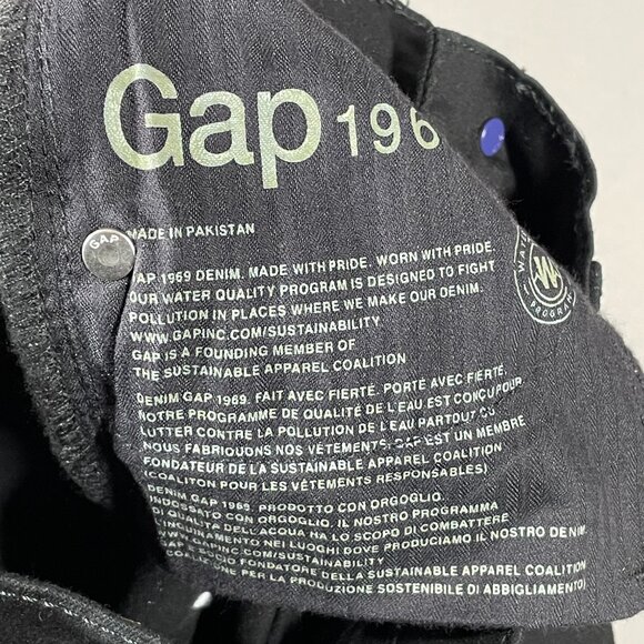NEW Gap Jeans Womens 27 black denim skinny 1969 sculpt preppy classic - Picture 7 of 11